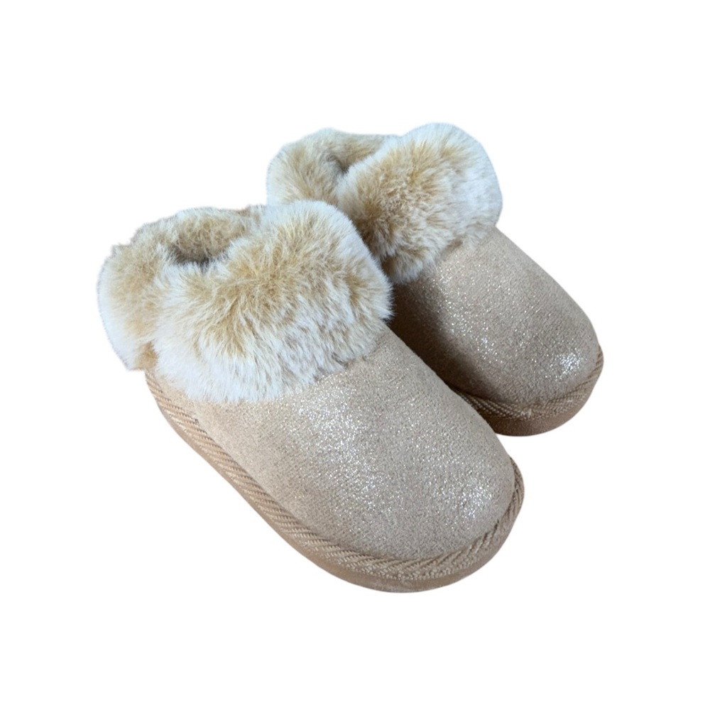 First Steps Kids Slippers with Faux Fur‎ Lining